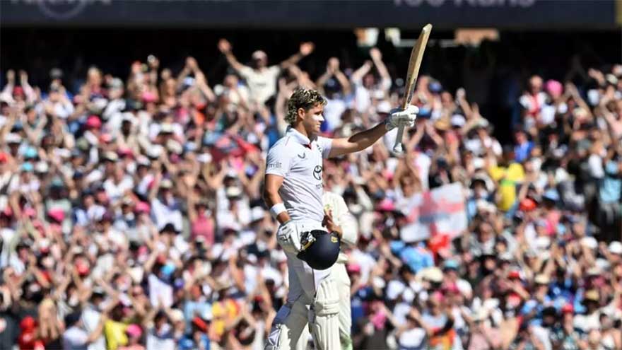 England take 219-run lead as Bethell hits maiden Test century in front of family