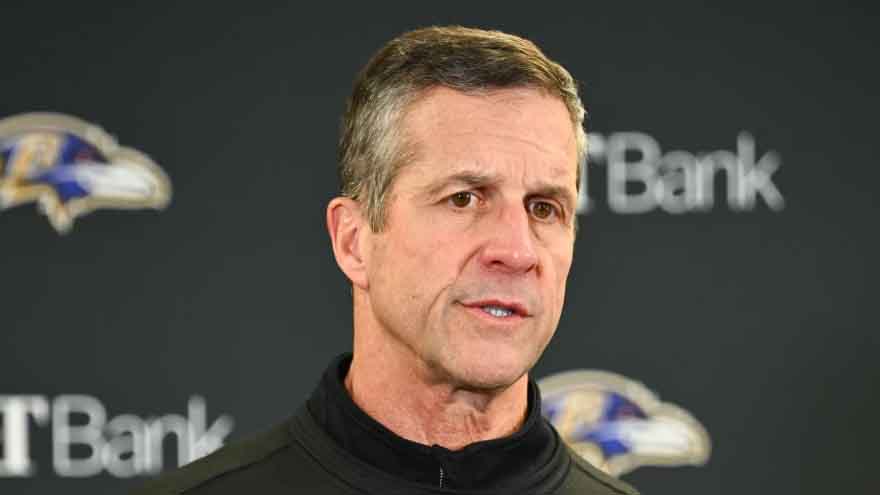 John Harbaugh is fired as the Baltimore Ravens' coach after 18 seasons, including a Super Bowl win