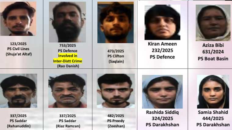 پولیس نے گھروں میں ڈکیتی، چوری میں ملوث ملازمین کی فہرستیں تیار کر لیں
