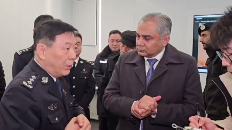 پاکستان اور چین کی پولیس میں تعاون بڑھانے کیلئے محسن نقوی کا بیجنگ پولیس کالج کا دورہ