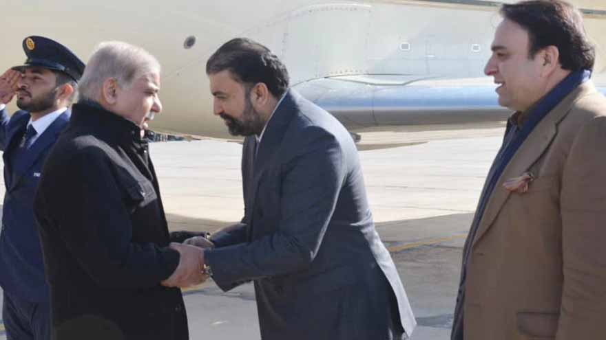 PM Shehbaz Sharif reaches Quetta for a day's official visit