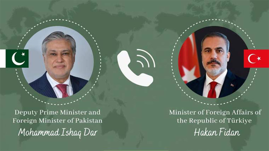 Ishaq Dar, Turkish FM discuss international developments
