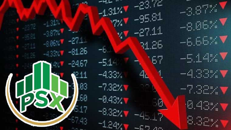 سٹاک مارکیٹ میں شدید مندی، کاروبار کا منفی رجحان رہا