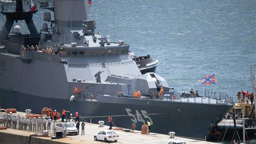 Russia joins Chinese, Iran warships for drills off South Africa