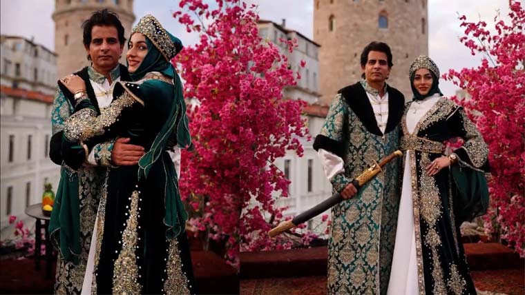 ارشاد بھٹی کا اہلیہ سما راج کے ساتھ  شاہی فوٹو شوٹ وائرل