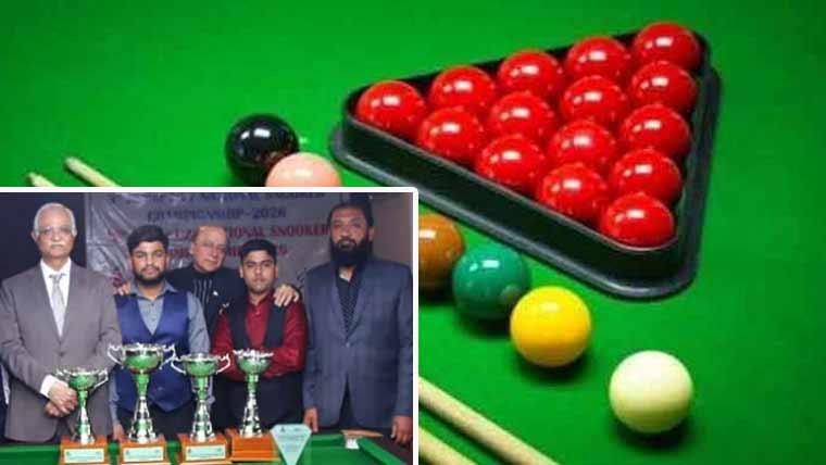 کراچی: قومی انڈر 21 سنوکر چیمپئن شپ کا ٹائٹل برجیس خان نے اپنے نام کرلیا