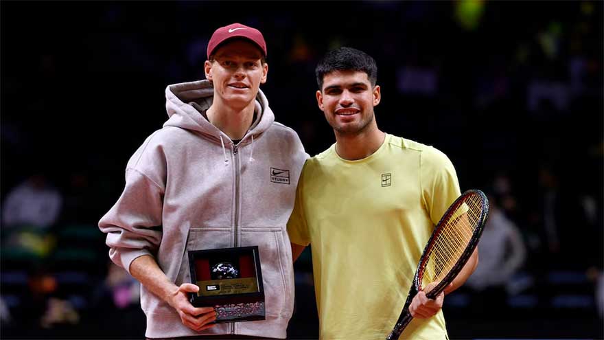 Alcaraz beats Sinner in South Korea exhibition match