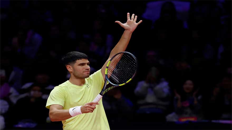 Alcaraz beats Sinner in South Korea exhibition match