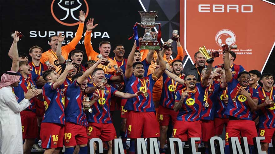 Barca edge Real Madrid in thrilling Spanish Super Cup final