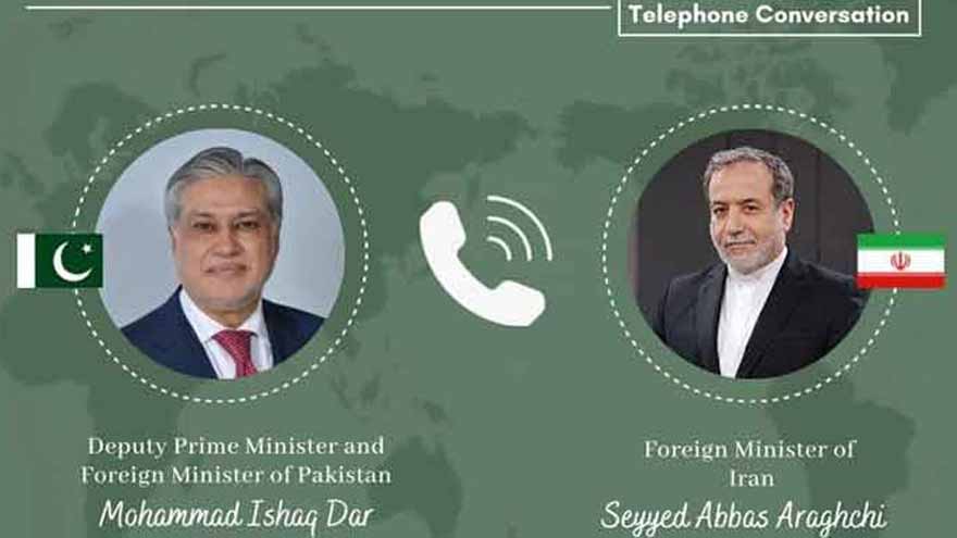 Dar holds phone talks with Iranian FM on regional situation