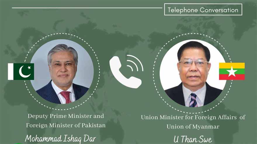 Pakistan, Myanmar for resolving regional issues through dialogue