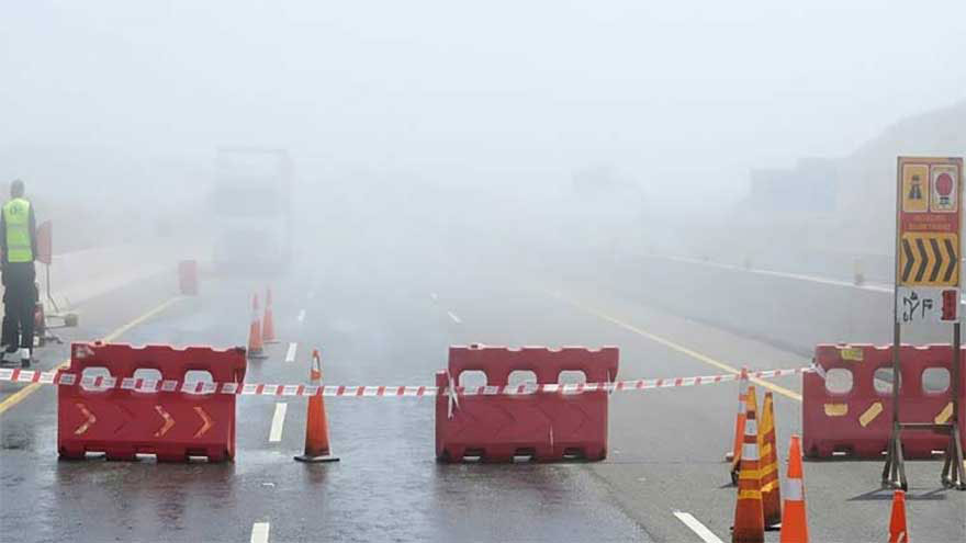 Dense fog forces closure of various motorway sections