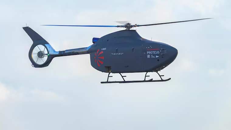 سمندری خطرات سے نمٹنے کیلئے برطانوی بحریہ نے نیا بغیر پائلٹ ہیلی کاپٹر متعارف کروا دیا