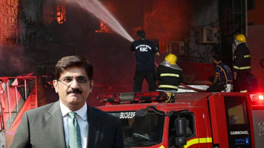Some people politicising Karachi plaza fire: CM Murad 