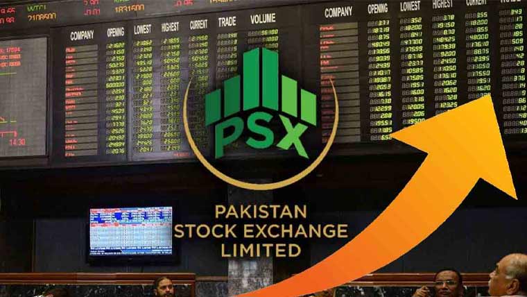 سٹاک مارکیٹ میں تیزی، انڈیکس ایک لاکھ 87 ہزار کی سطح عبور کرگیا