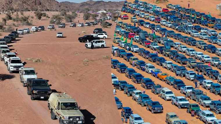 سعودیہ نے آف روڈ گاڑیوں کے قافلے کا منفرد عالمی ریکارڈ بنا لیا