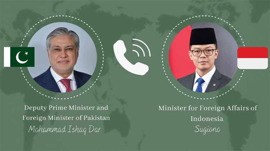 Ishaq Dar, Indonesian FM discuss regional, international developments
