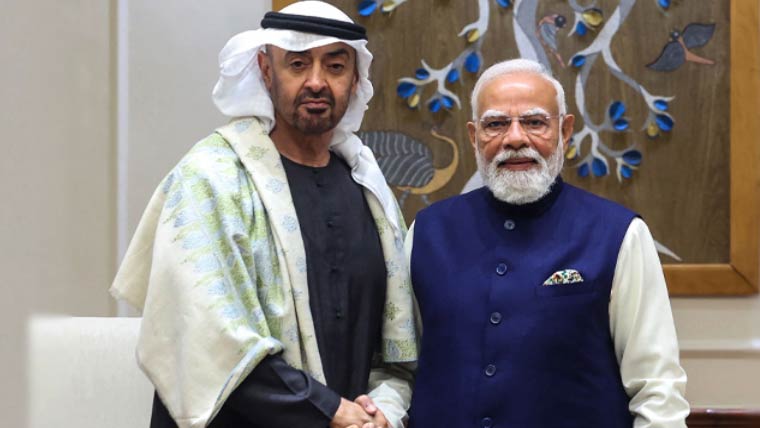 اماراتی صدر کا دورہ بھارت، دونوں ممالک میں دفاعی، تجارتی معاہدے