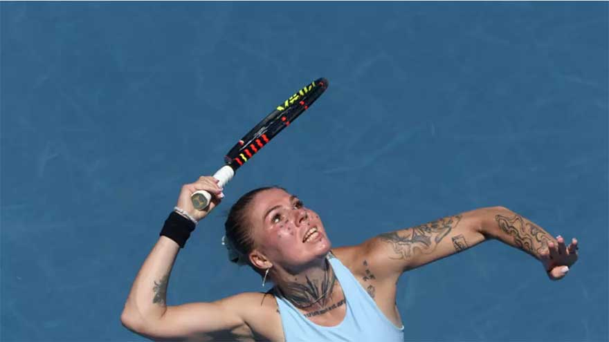 Ukrainian makes soldier dad's 'dream come true' at Australian Open