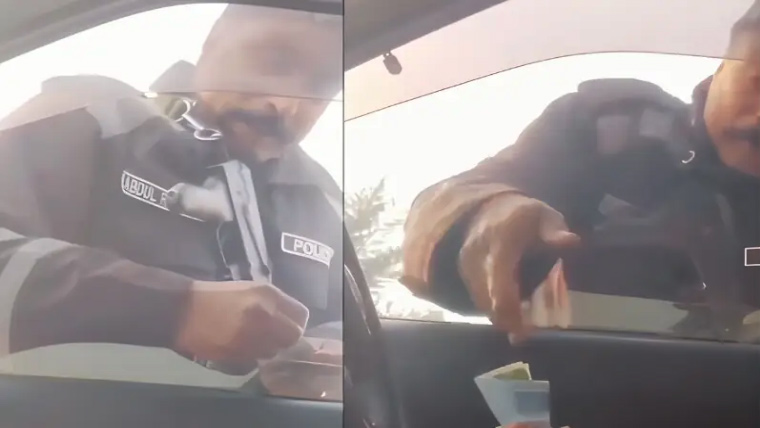 پولیس اہلکار کی ’بسم اللہ‘ پڑھ کر رشوت لیتے ہوئے ویڈیو وائرل