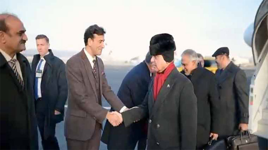 PM Shehbaz arrives in Davos to attend WEF's annual meeting