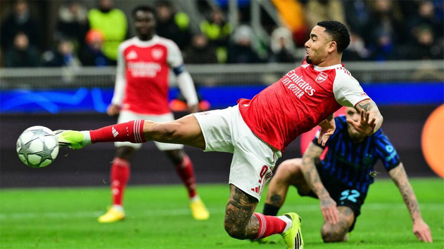 Jesus' 'dream' brace at Inter fires Arsenal into Champions League last 16