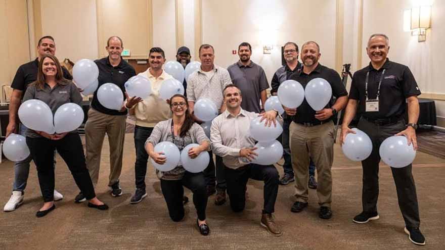 David Rush sets record for most balloons kept in air in one minute