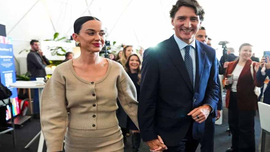 Katy Perry, former Canadian PM Justin Trudeau make viral entrance at WEF