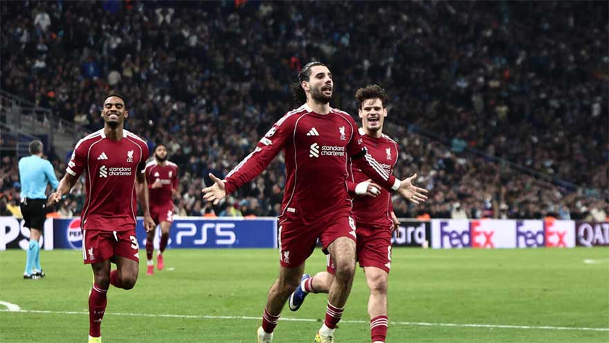 Liverpool see off Marseille to close on Champions League last 16