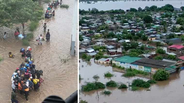 موزمبیق میں بارشوں سے سیلاب نے تباہی مچا دی، سڑکیں، گھر، سکول زیر آب