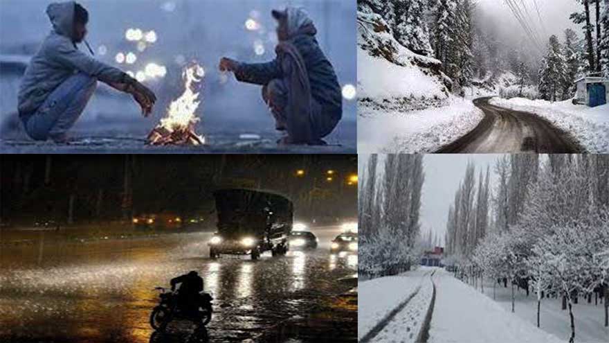 Rain continues across country with snowfall in upper regions