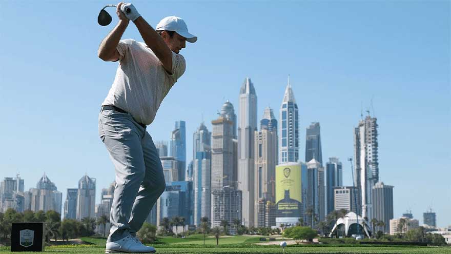 Molinari leads Dubai Desert Classic as McIlroy struggles