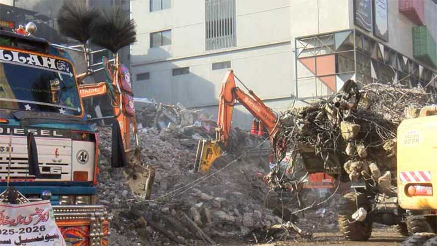 Search operation at Gul Plaza completed, claims Chief Fire Officer