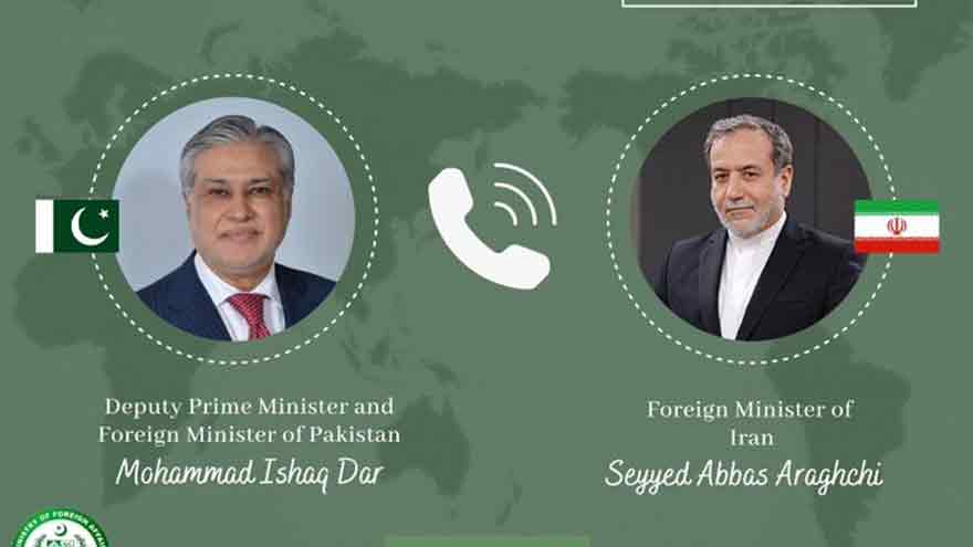 Dar, Iranian FM discuss regional, international developments