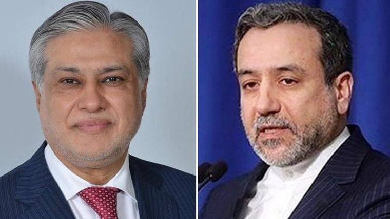 اسحاق ڈار اور ایرانی ہم منصب سے ٹیلیفونک رابطہ، علاقائی امور پر تبادلۂ خیال 