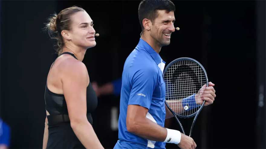 'Dream partner': Sabalenka keen for mixed-doubles date with Djokovic
