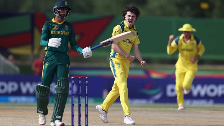 انڈر 19 ورلڈ کپ: سپر سکس مرحلے میں آسٹریلیا نے جنوبی افریقا کو 7 وکٹوں سے ہرا دیا