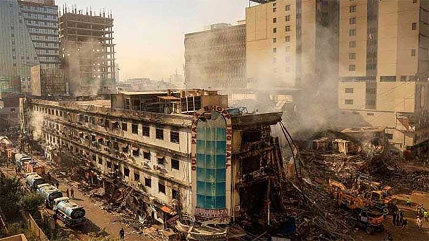 Lahore technical, forensic experts join Gul Plaza fire probe