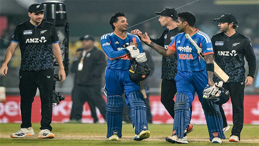 India clinch T20 series after Abhishek fireworks against NZ