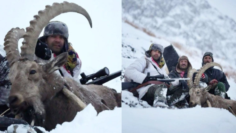 لوئر چترال کے مقامی شکاری ذیشان ناصر نے ہمالین آئی بیکس کا کامیاب شکار کر لیا