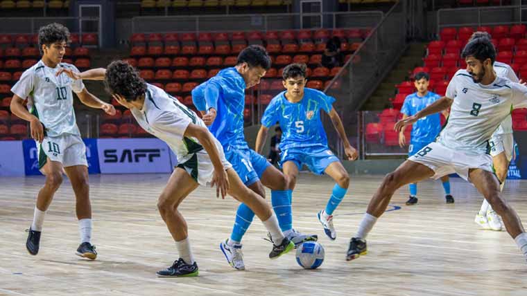 ساف فٹسال چیمپئن شپ: بھارت نے پاکستان کو شکست دے دی