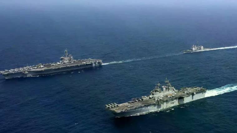 کشیدگی میں پھر اضافہ: امریکی طیارہ بردار بحری بیڑہ ابراہم لنکن مشرق وسطیٰ پہنچ گیا