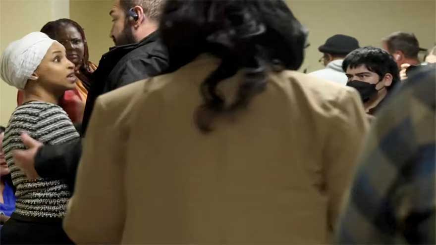 Man disrupts Ilhan Omar event in Minnesota, sprays her with liquid