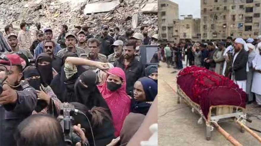 Funeral prayers for two more Gul Plaza fire victims offered in Karachi