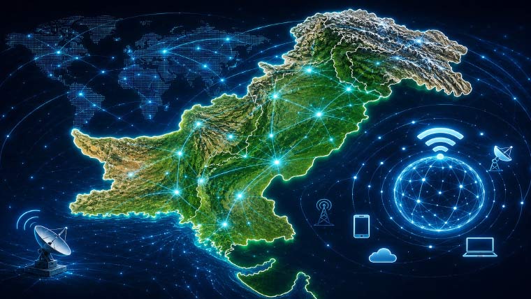 پاکستان میں انٹرنیٹ اور ٹیکنالوجی کی سہولیات میں نمایاں اضافہ، عالمی درجہ بندی بھی بہتر
