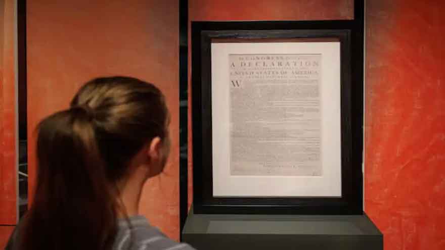 'Vanishingly rare' copy of US Declaration of Independence unearthed in UK archives
