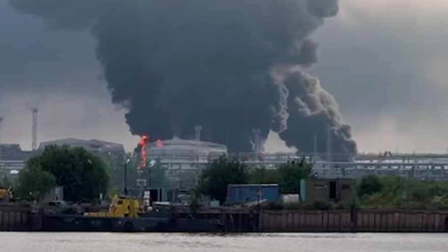 St Petersburg region port, oil terminal hit in major Ukrainian drone attack