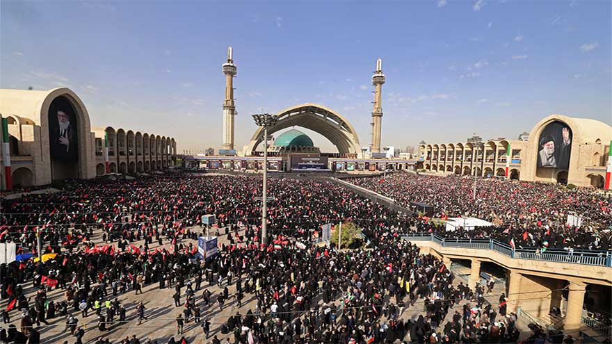 Iranians call for revenge against US, Israel at Khamenei commemoration
