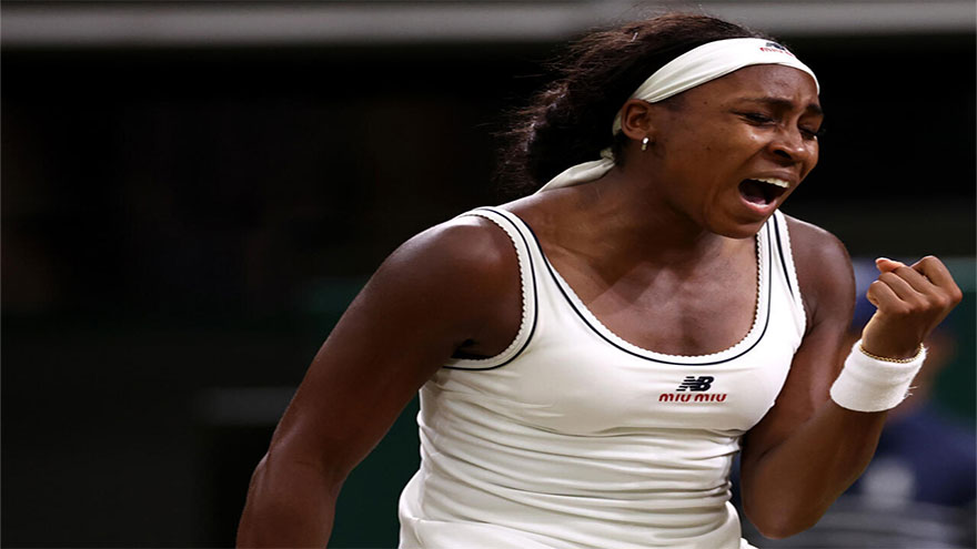 Gauff downs Bencic to book maiden Wimbledon quarter-final