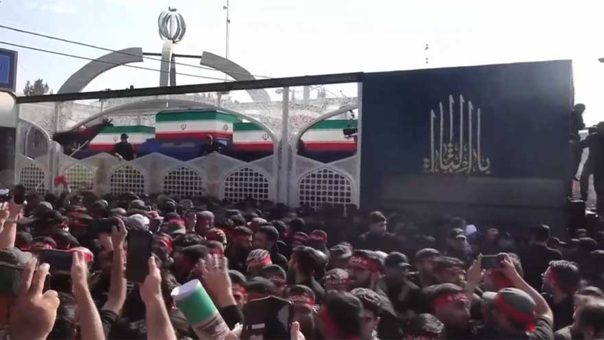Mourners throng funeral procession in Tehran for Supreme Leader Ayatollah Ali Khamenei